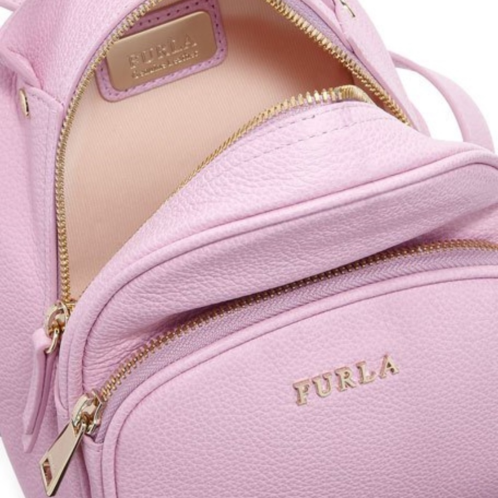 Furla- Frida mini vitello backpack- in Glycine D
